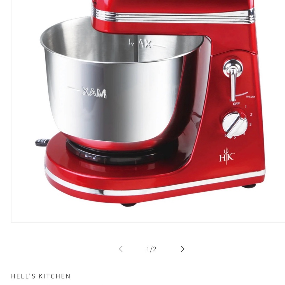 Hell's Kitchen 3.5L Stainless Steel Stand Mixer with Bowl